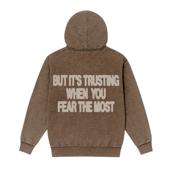 Trust>Fear Mineral Wash Hoodie