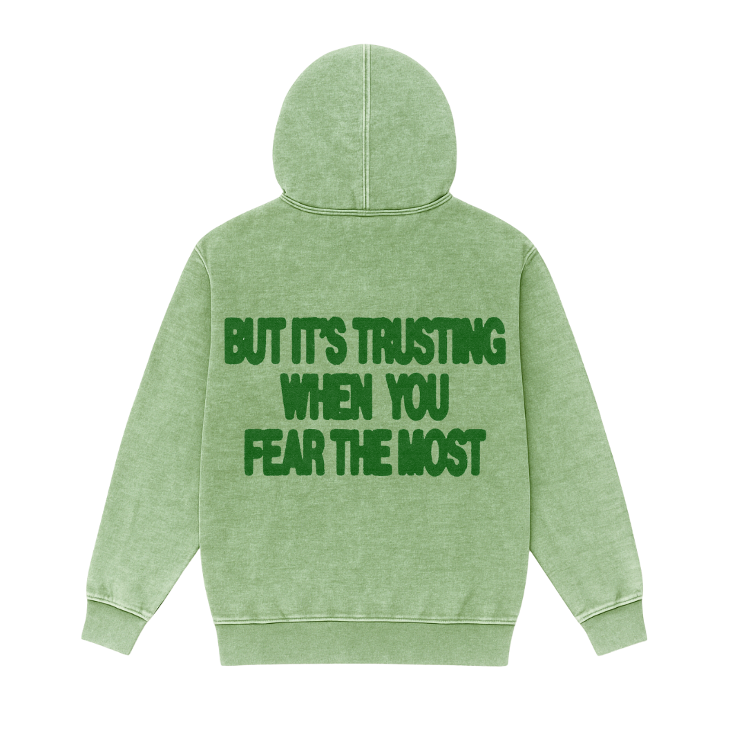 Trust>Fear Mineral Wash Hoodie