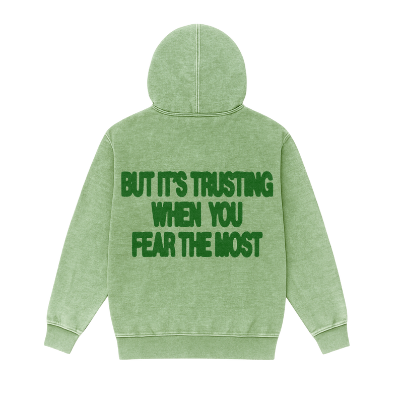 Trust>Fear Mineral Wash Hoodie