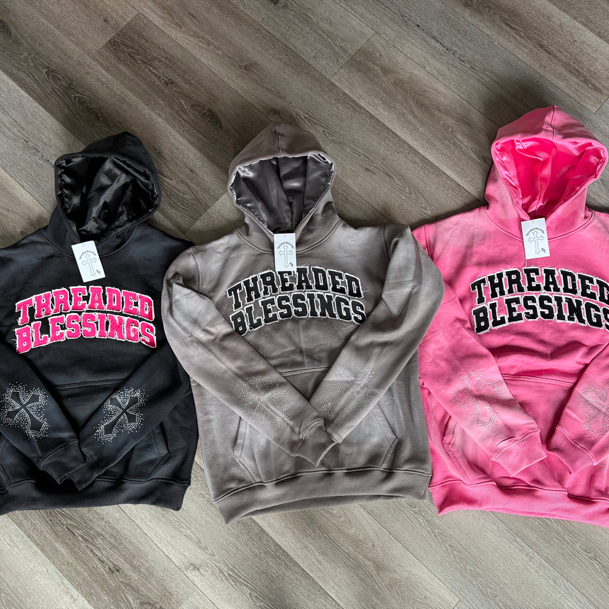 “Highly Favored” Pink Hoodie