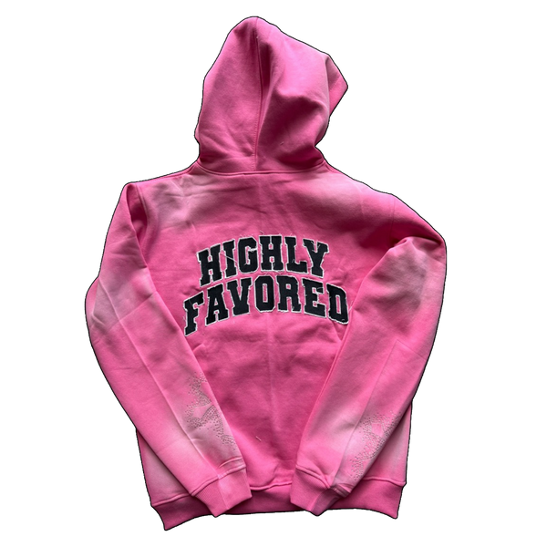 “Highly Favored” Pink Hoodie