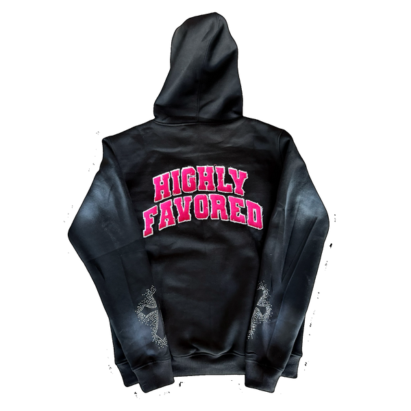 “Highly Favored” Black Hoodie