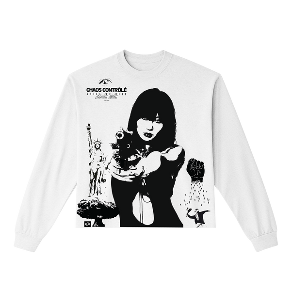 Chaos Contrôlé Long Sleeve - White