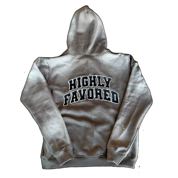 “Highly Favored” Gray Hoodie