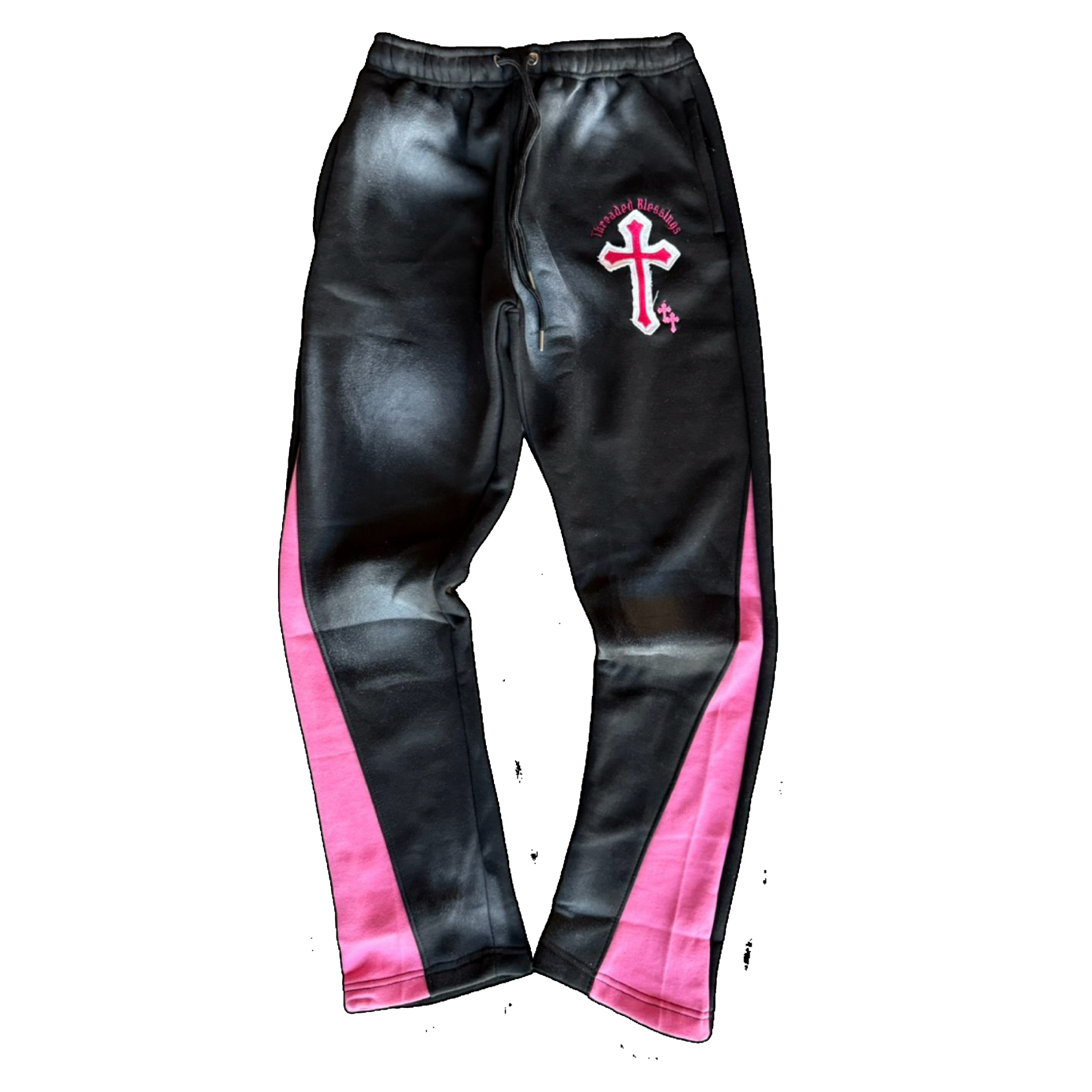 “Highly Favored” Black Flared Sweatpants