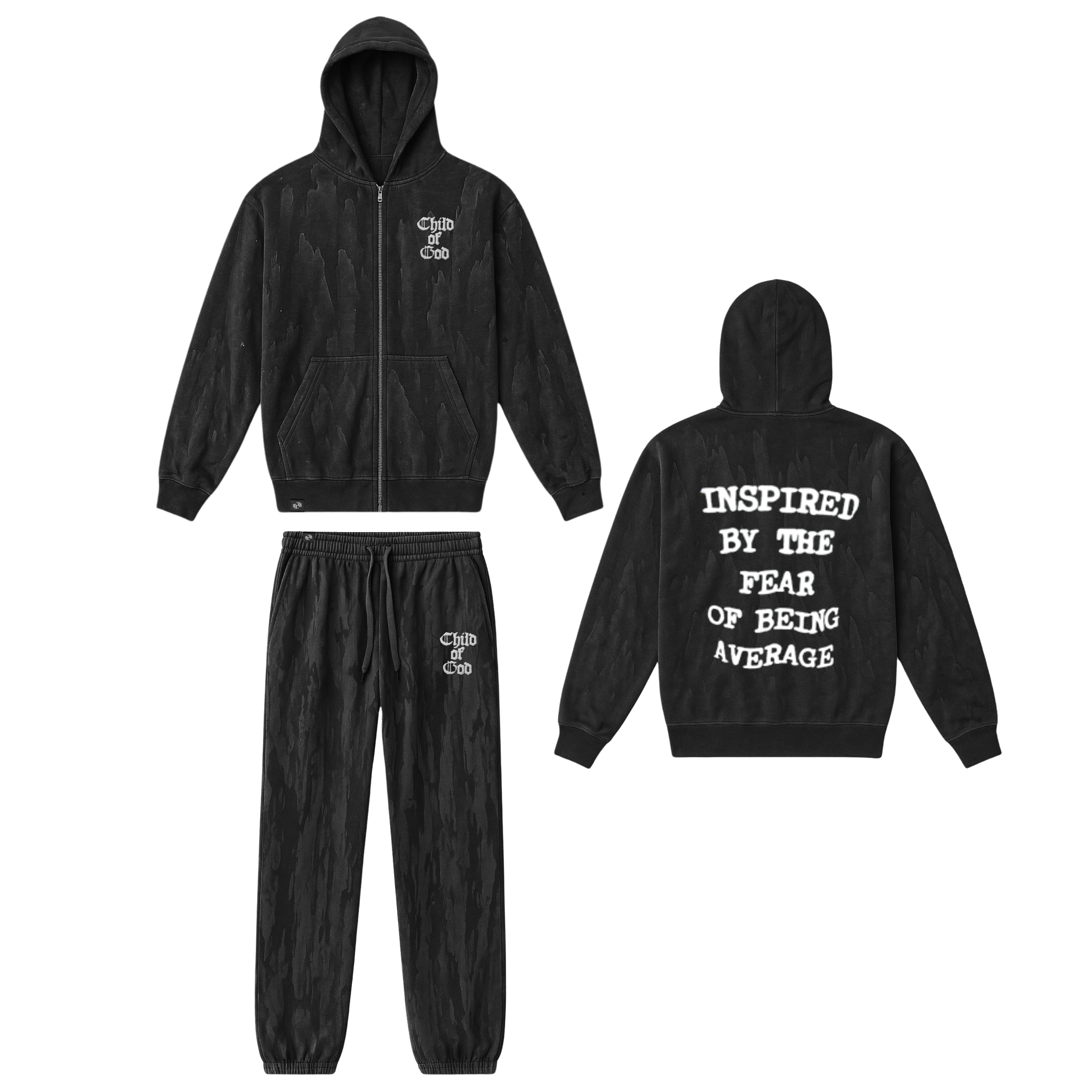 TB Camo - Drip Dye Luxury Zip Up Set