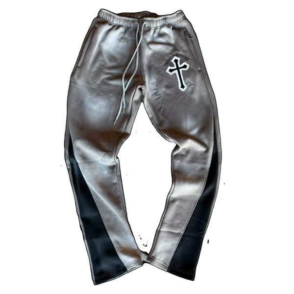 “Highly Favored” Gray Flared Sweatpants